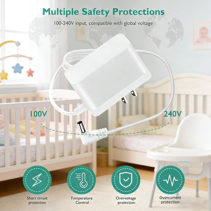 Lnauy Charger for Frida Baby Humidifier Compatible with Frida Baby 3-in-1 Cool Humidifier Power Cord Replacement Charging Cable 24V AC Power Adapter 5.9Ft