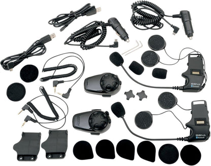 Sena SMH10-11 Motorcycle Bluetooth Headset/Intercom Communication System with Universal Microphone Kit (Single)