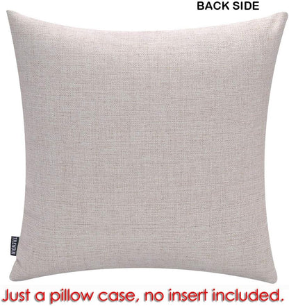 TRENDIN Square Pillow Cover, 18 X 18 Inch Decorative Throw Pillowcase, Porch Rules PL240TR
