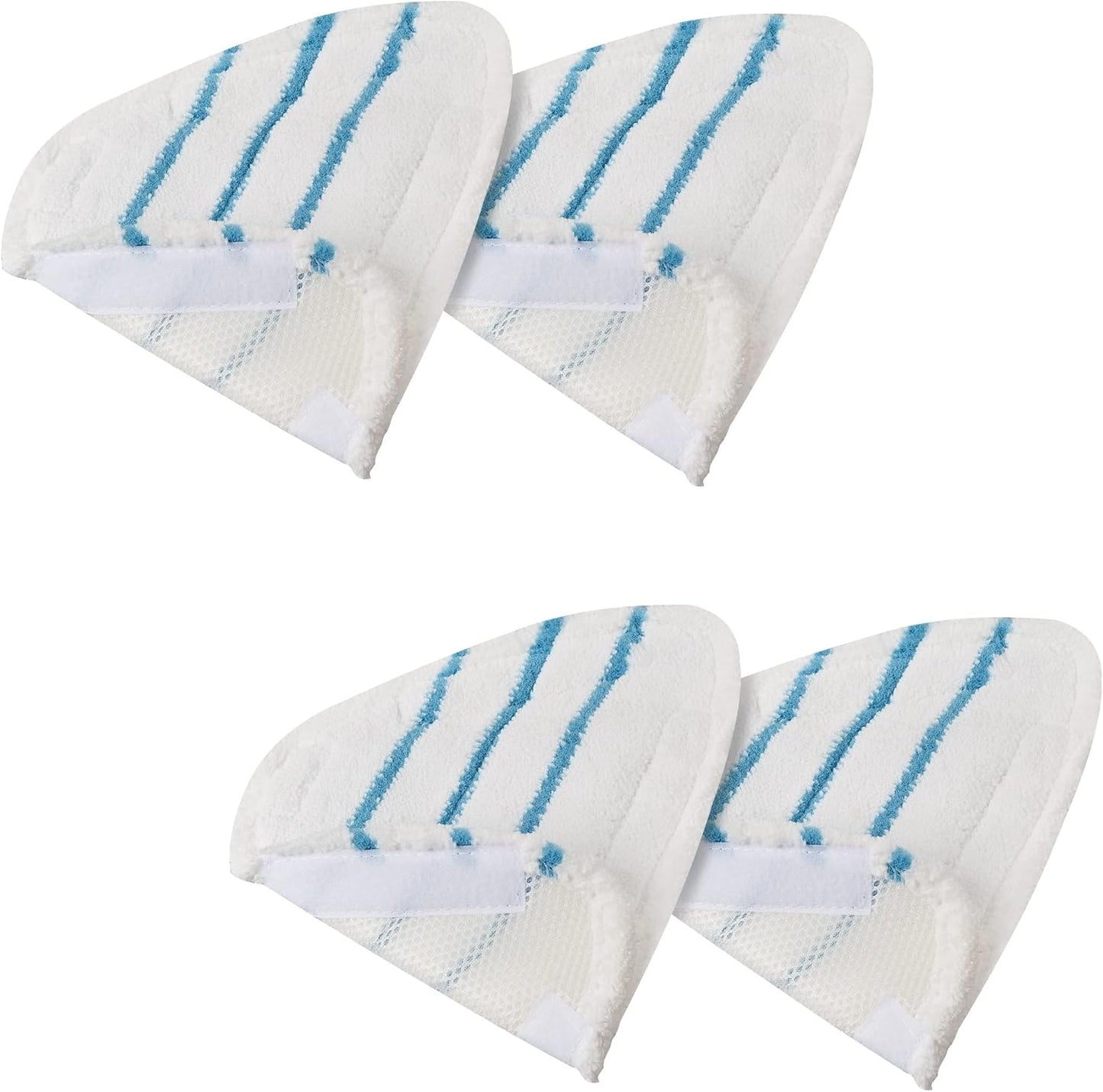 True & Tidy Extra Thick Mop Pad Pack Refill for STM-500, STM-700, and STM-700A Steam Mops, Machine Washable (4-Pack)