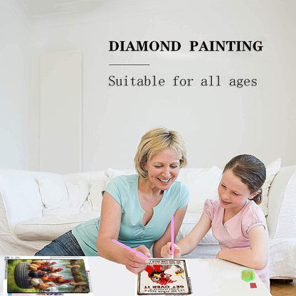 TCDZMYGS 3 Pack Diamond Art Kits for Adults, Chicken Diamond Painting Kits for Adults Beginner, 5D DIY Round Full Drill Gem Crystal Art, Adults Paint by Diamonds Dots for Home Wall Decor 12x16 inch