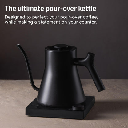 Fellow Stagg EKG Pro Electric Gooseneck Kettle – Precise Temperature Control, Quick Heating, Brew Timer, Scheduling, Stainless Steel, Pour-Over Coffee - 0.9L, Matte Black