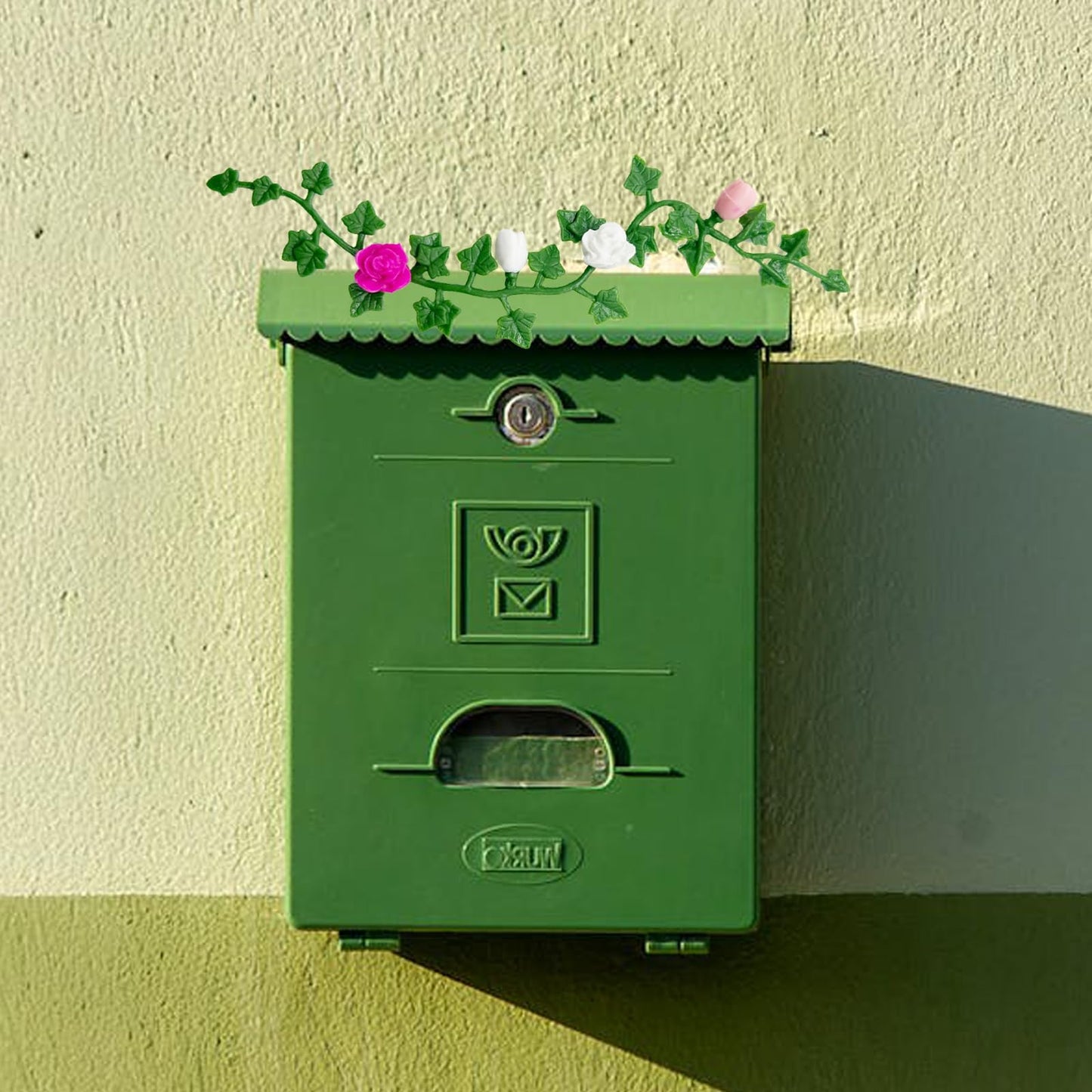 10pcs Miniature Rose Flower Vine, Miniature Grass Flower Tufts, Mini Flowers Vine, Miniature Plants for Fairy Garden Mini House Micro Landscape Decoration