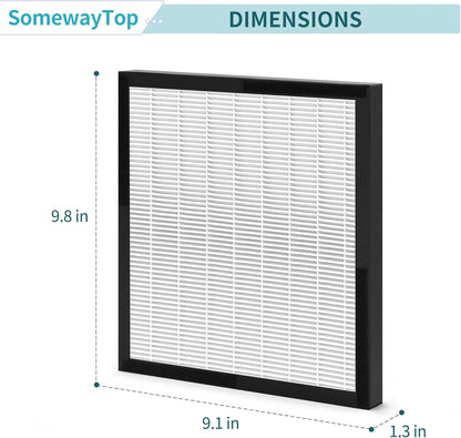 WK01234QPC Filters Replacement Compatible with Oreck Air Purifier Model WK10002QPC, 2 Packs Include Efficient Filter