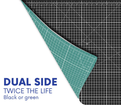 Proartek PK00012 Model GBM4060 Series 40" x 60" Professional Cutting Mat; Double-Sided Green/Black; Self-Healing; For Graphic Arts, Hobbies, Sewing, Scrapbooking, and other Cutting Projects