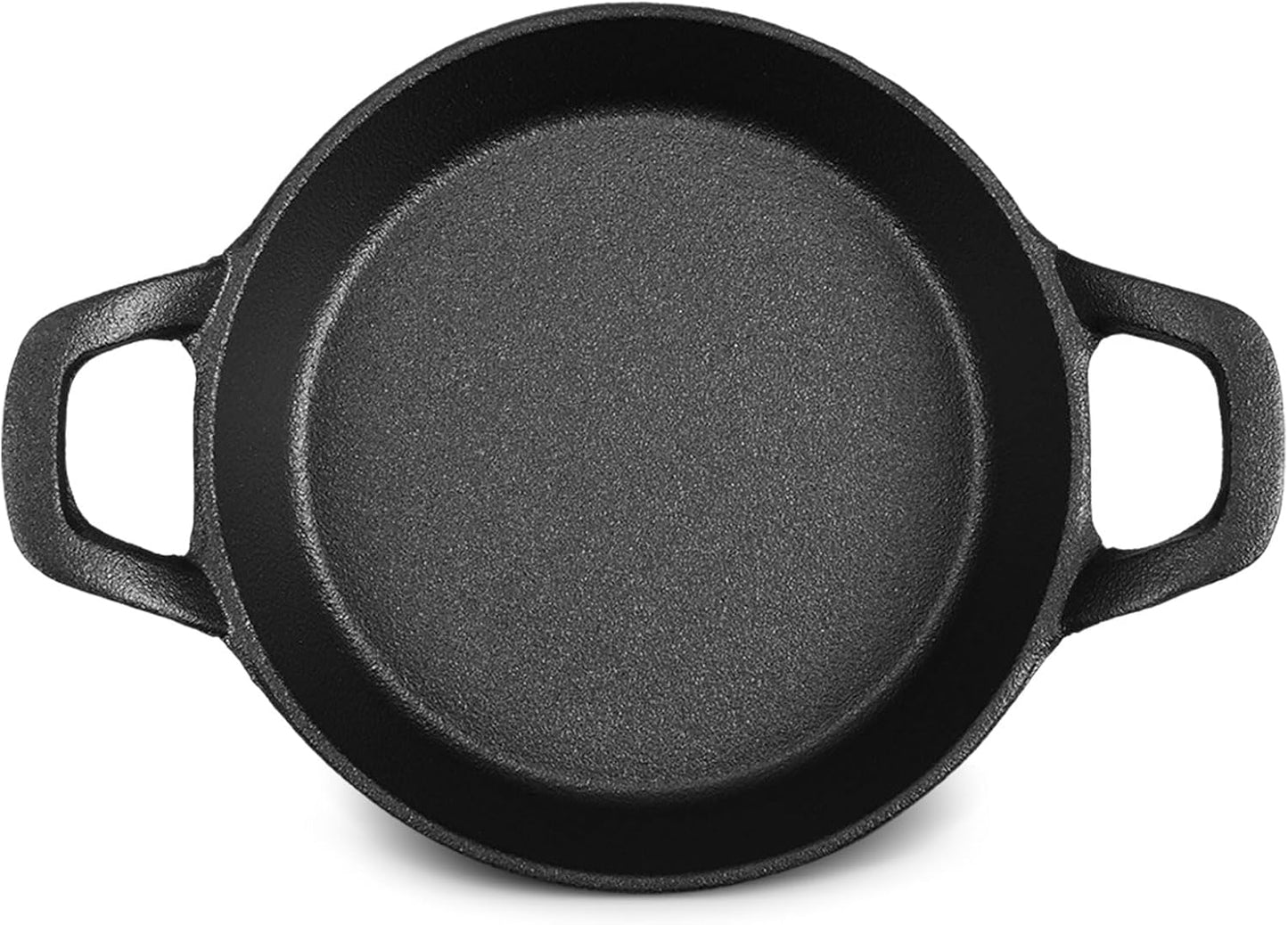 Mini Skillets Cast Iron Pan, 6.34 x 6.34 x 1.5 Inch, Black Small Casserole Dish, Oven Safe Mini Skillets (1 Pack)