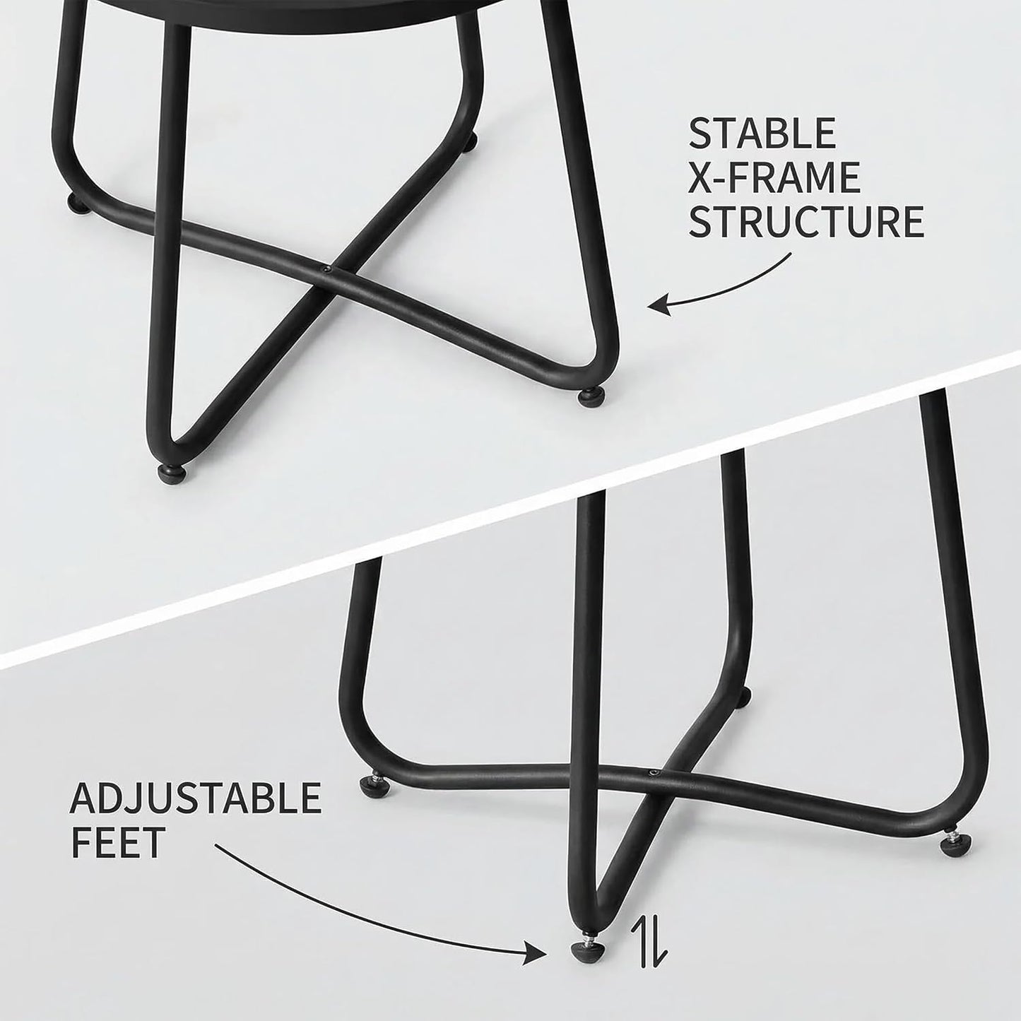 Outdoor Side Table, Small Patio Side Table with Weather Resistant Steel Material, Outdoor Round End Table for Patio