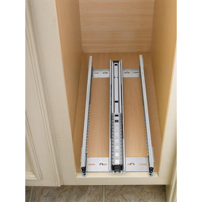 Rev-A-Shelf 6.5" Pullout Kitchen Cabinet Storage Organizer Slide Out Pantry Spice Rack with Adjustable Shelves, Natural Maple, 448-BC-6C