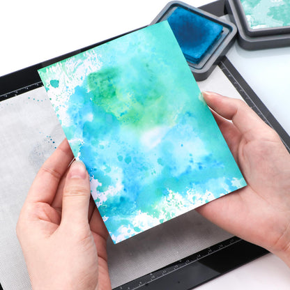 39.4 x 19.7inch Silicone Mats for Crafts Translucent Cuttable Large Media Grip Mat Heat Resistant Non-Slip Craft Mat for Ink Blending Stamping Stenciling Jewelry, Epoxy Resin,Glitter Slime, DIY Sheet