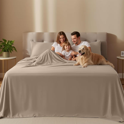 Utopia Bedding Twin XL Sheet Set - Soft Microfiber 3-Piece Bed Sheets in Beige | Oeko-Tex Certified