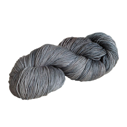 Knit Picks Hawthorne Tonal Hand Painted Fingering Weight Gray Silver Sock Yarn (Astoria)