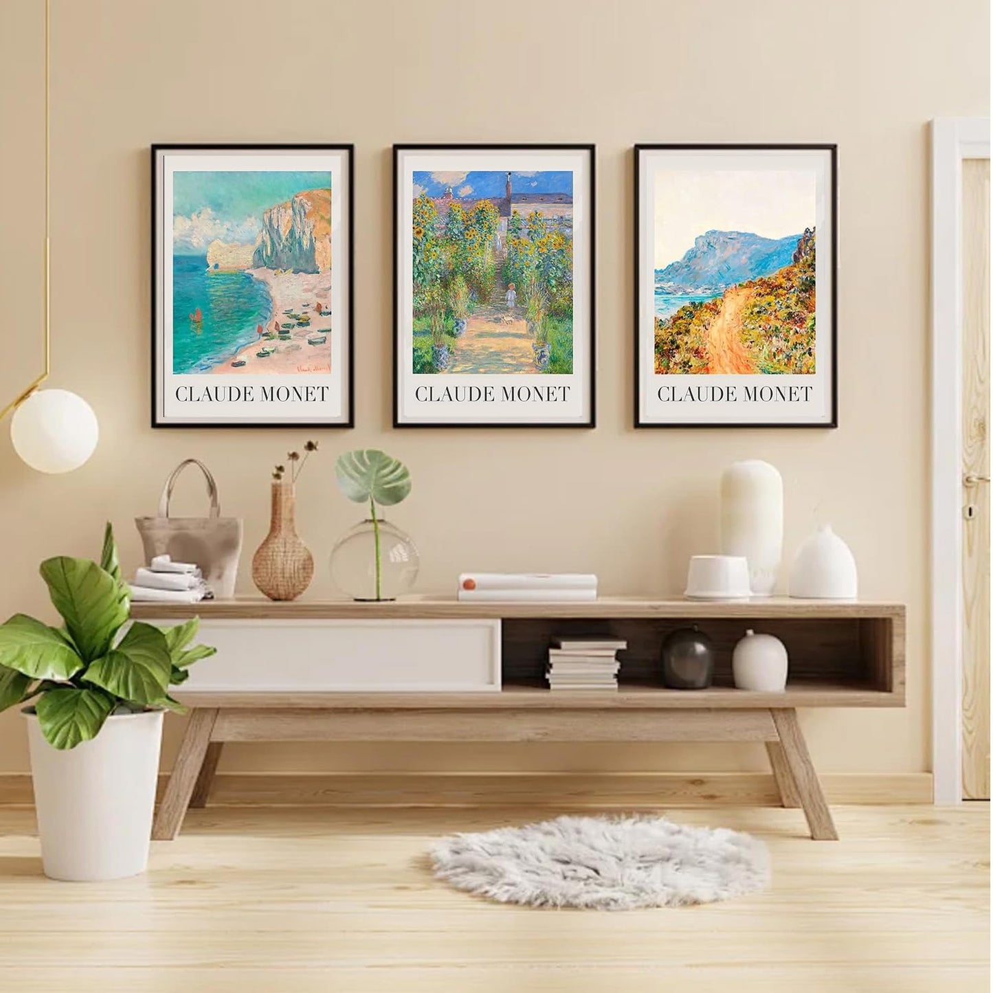 GOUOYANA Diamond Art Kits for Adults - 3 piece, Full Drill Landscape Diamond Painting Kits for Beginners, DIY Full Rhinestone 5D Diamond dots (Gemstone Craft), Home Wall Decoration (12x16 inch)