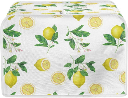 Toaster Cover 4 Slice, Lemon Theme Small Appliance Toaster Oven Cover for Kitchen, Dust Protection