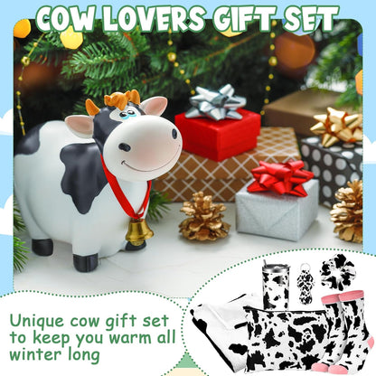 Set 20 oz 50" 60" Bokon Cow Stuff for Girls, Christmas Cow Gift Include Stainless Steel Tumbler with Lid and Straw x