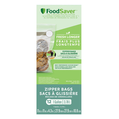 FoodSaver® Reusable Gallon Vacuum Zipper Bags
