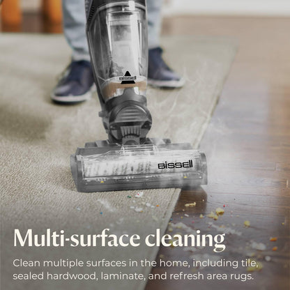 Bissell CrossWave HydroSteam Steam Mop, 3-in-1 Wet Dry Vacuum Mop with Steam Function, Hard Floor Cleaner Machine with Sanitize Formula, 35151