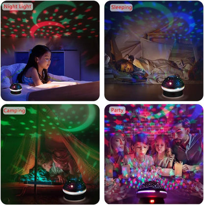 16 Timer Star Light Projector with Remote Control,Rotation and Colors Projection Lamp and Sleep Light,Christmas Easter