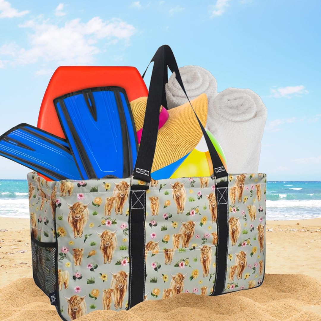 NGIL Extra Large Utility Tote, Reusable Grocery Bag, Oversized Collapsible for Groceries, Storage, Picnic, Beach