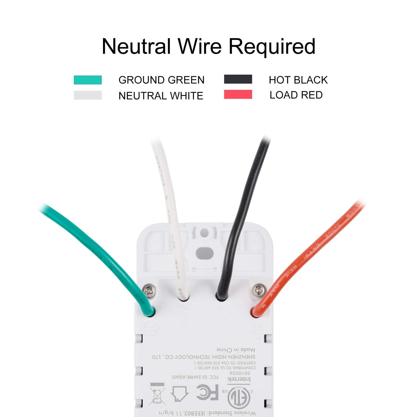 BN-LINK Smart Electrical Outlet with 2 Controlled Plugs and Type-C Charging, in-Wall Smart Wi-Fi Outlet with Voice and APP Remote Control, Compatible with Alexa and Google Assistant, 2.4GHz Wi-Fi Only