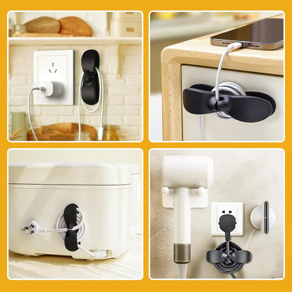 Cord Organizer for Kitchen Appliances, 8 Pack Black Cord Wrapper, Holder, Must-Have Kitchen Gadgets for Small Appliances