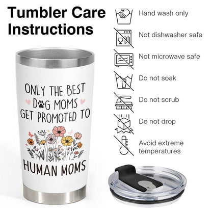 BaubleDazz Mothers Day Gifts for New Mom, Mom to be Gift, First Time Moms, Mama, Mommy To Be, Congrats On Pregnancy Gift for Wife Daughter Friend, Only the Best Dog Moms Get Promoted to Human Moms