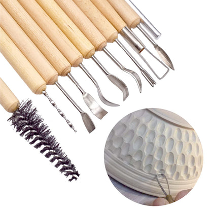 Pottery Tools, 44PCS Ceramic Clay Sculpting Tools Set with Plastic Case, for Beginners Expert Crafts Polymer Clay Club, Dotting, Modeling, Shaping Hobbyists, Artists, by Augernis