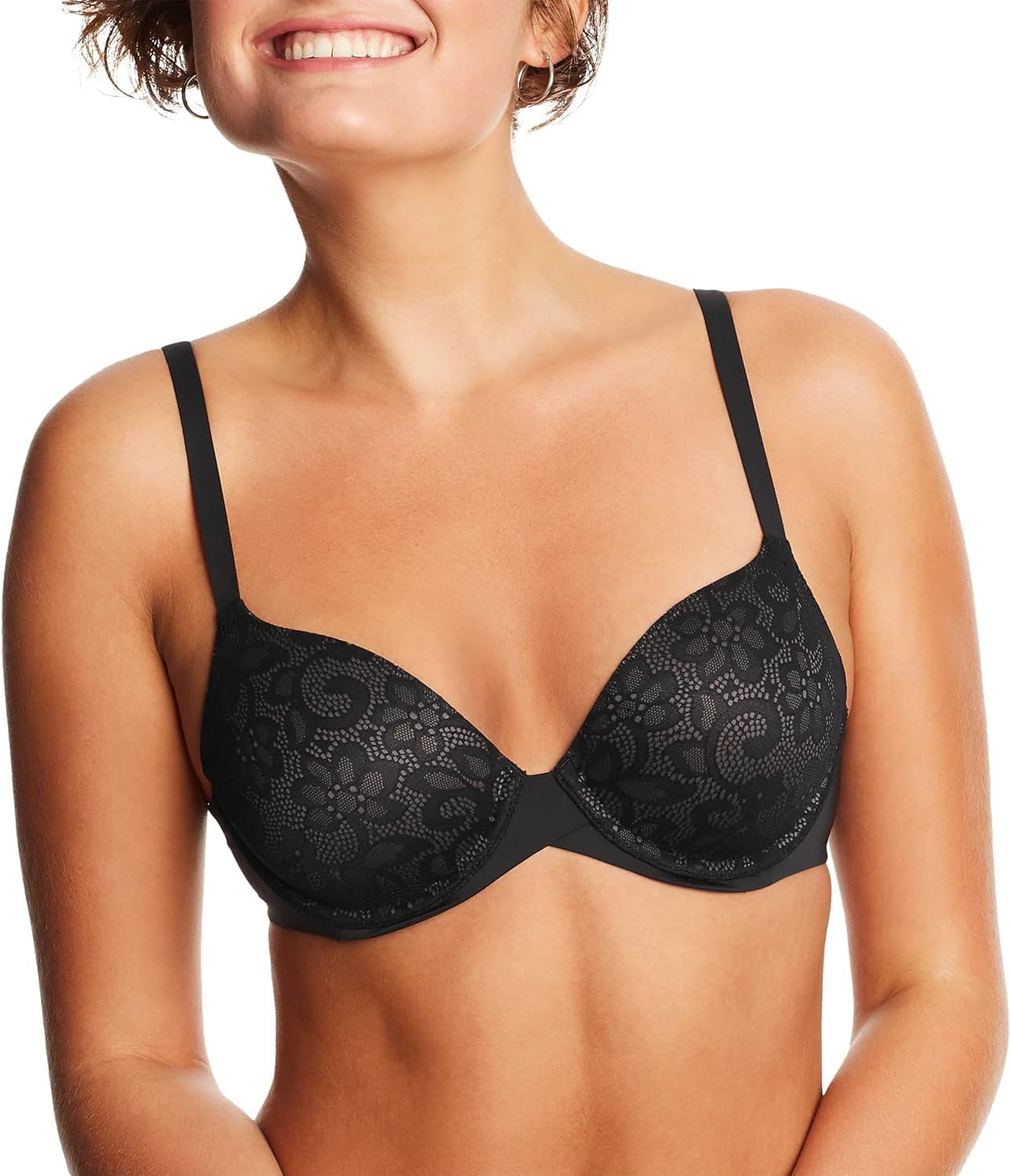 Maidenform Underwire, One Fab Fit Demi T-Shirt, Convertible Bras for Women