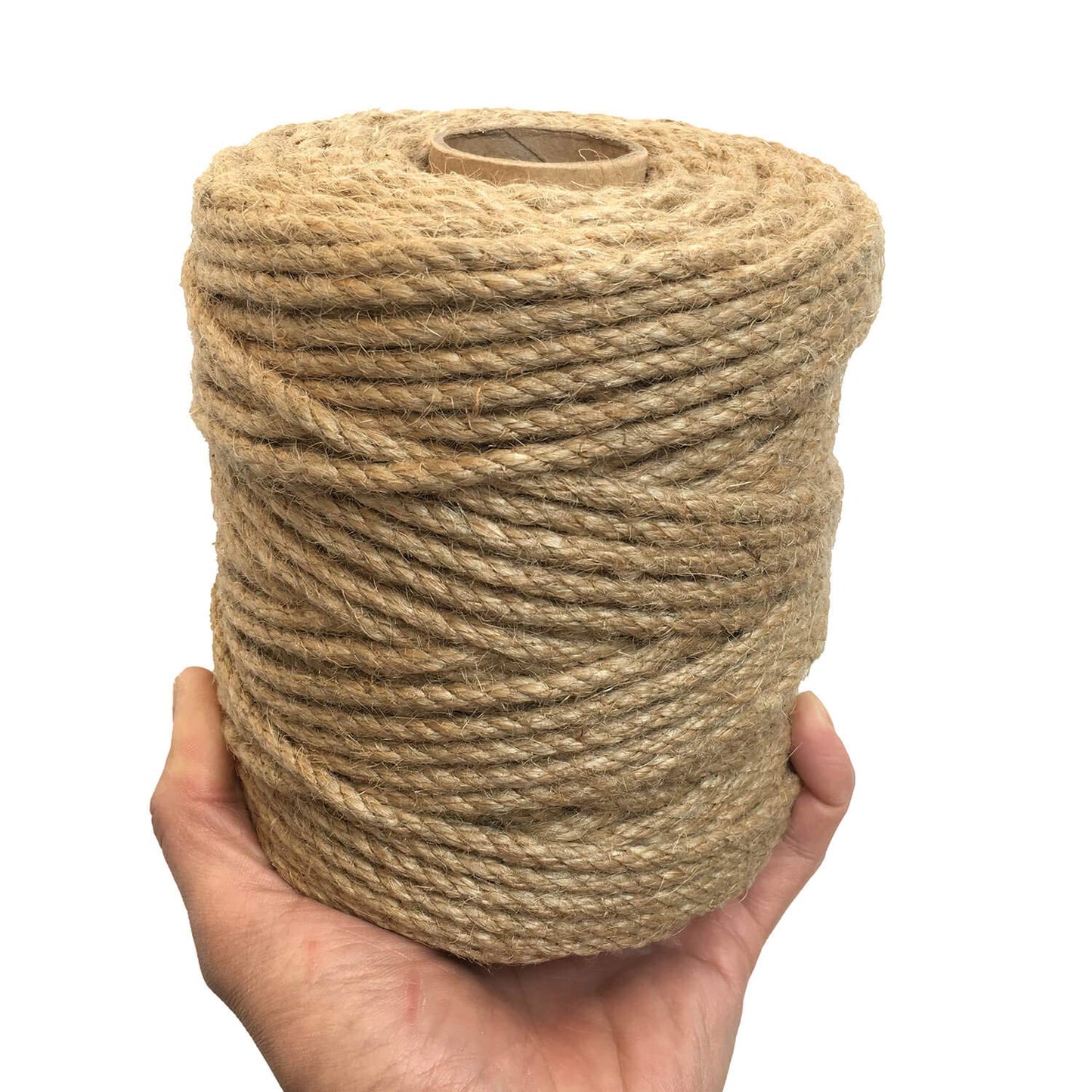 ILIKEEC 5mm Jute Twine, 328 Feet Braided Jute Rope, Heavy Duty and Thick Twine Rope for DIY Artwork, Bundling, Home Decor, Gardening Applications