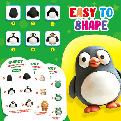 Kasfalci Air Dry Clay Kit for Kids, 12 Animals Modeling Magic Clay, Arts & Crafts for Kids Ages 8-12, Ultra Light & Soft, Safe & Non-Stick with Sculpting Tools & Tutorials, Unique Gifts for Adults