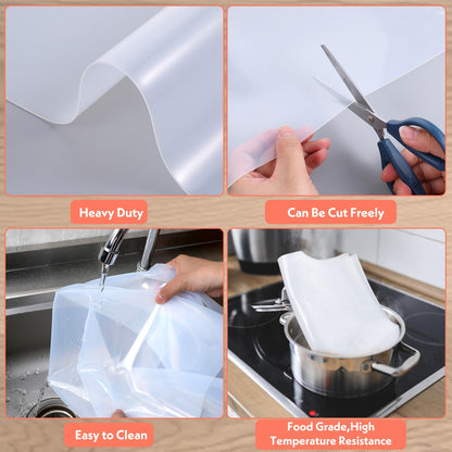 2 Pack Extra Large Silicone Mat Place Mats Table Protector Craft Heat Resistant Mat for Kitchen, Painting(24 x 36 Inches)