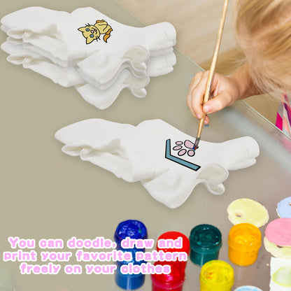20 Pcs Stuffed Animal Toy White Clothing Sublimation Blank Bear Clothes Include 10 Teddy Bear Blank Hoodie 10 Teddy Bear White Shirt for 15 Inch Stuffed Bears Dolls DIY (Color Style 1)