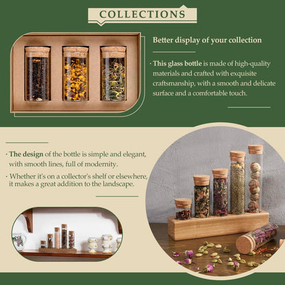 72-Pack 0.51 oz (15 ml) Glass Bottles & Test Tubes with Cork Stoppers – for Spell Jars, Spice Storage, DIY Favors, Travel Memories, Plant Propagation – Empty Recyclable Containers for Crafts, Kitchen