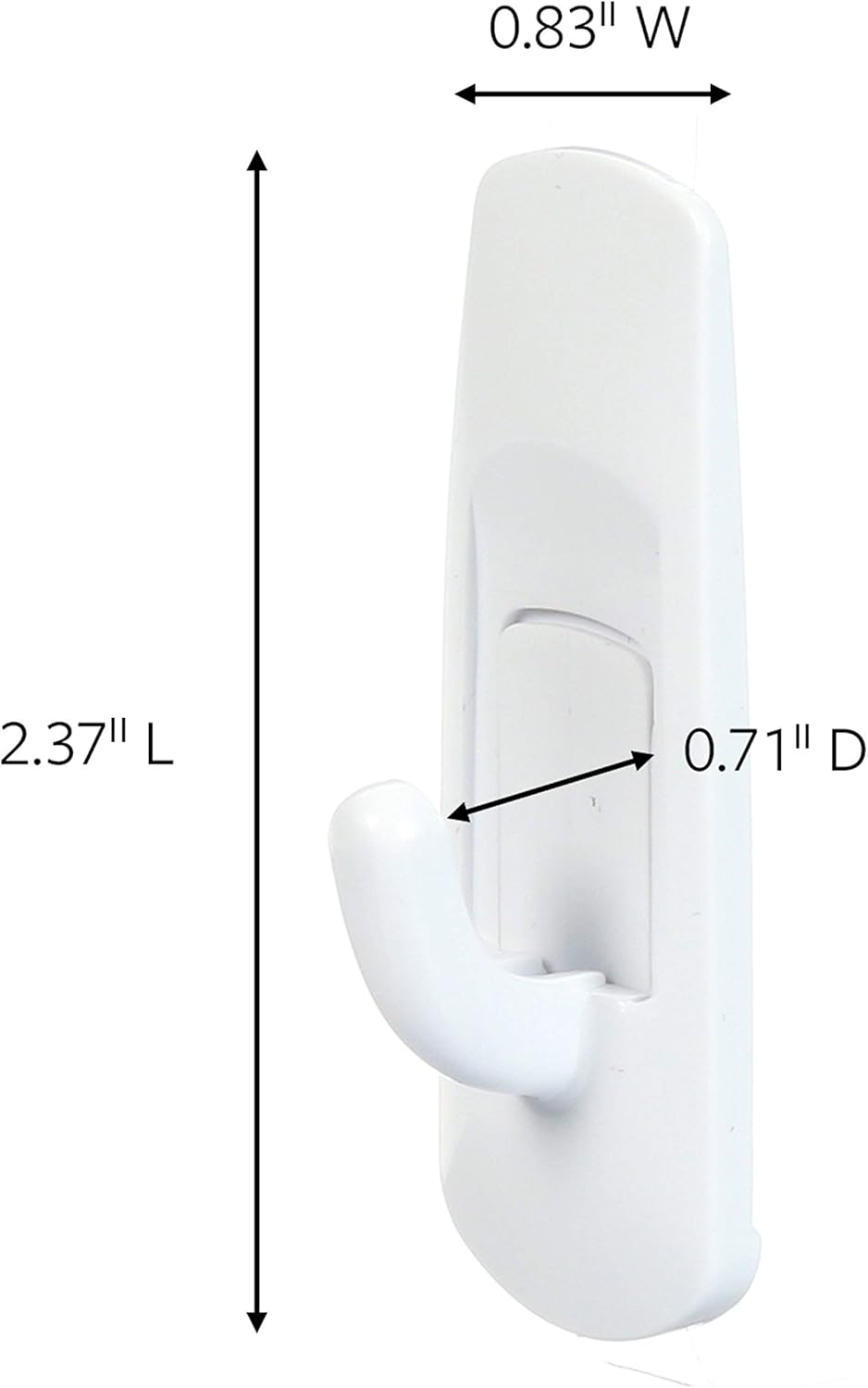Command Small Utility Hooks, 2-Hook, 6-Pack - Organize Damage-Free
