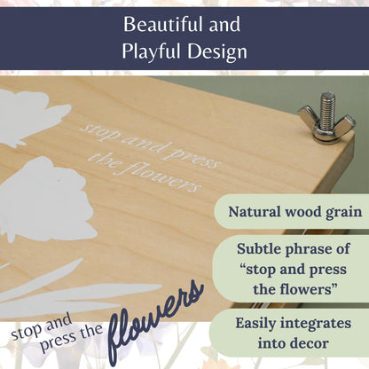 Flower Press Kit | Durable Hardwood 8x10in - Flower Preserving Kit Up to 8 layers - Floral Preservation kits for adults and kids | Innovative and Giftable Floral Pressing kit for Craft Enthusiasts