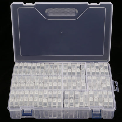 MANCHAP 120 Grids Diamond Storage Containers, Art Craft Beads Organizer Box for Beads, Rhinestones, Painting