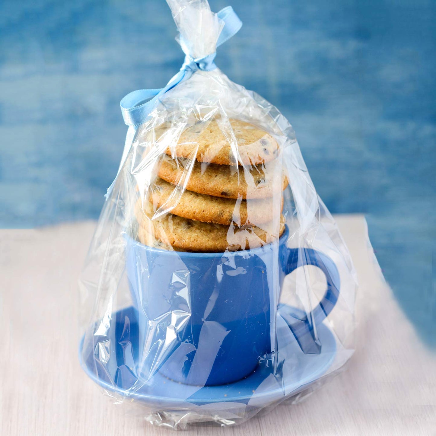 Morepack Cello Cellophane Treat Bags,200 PCS Clear Pastic Gift Bags with Twist Ties,Party Favor Bags (9"x14")