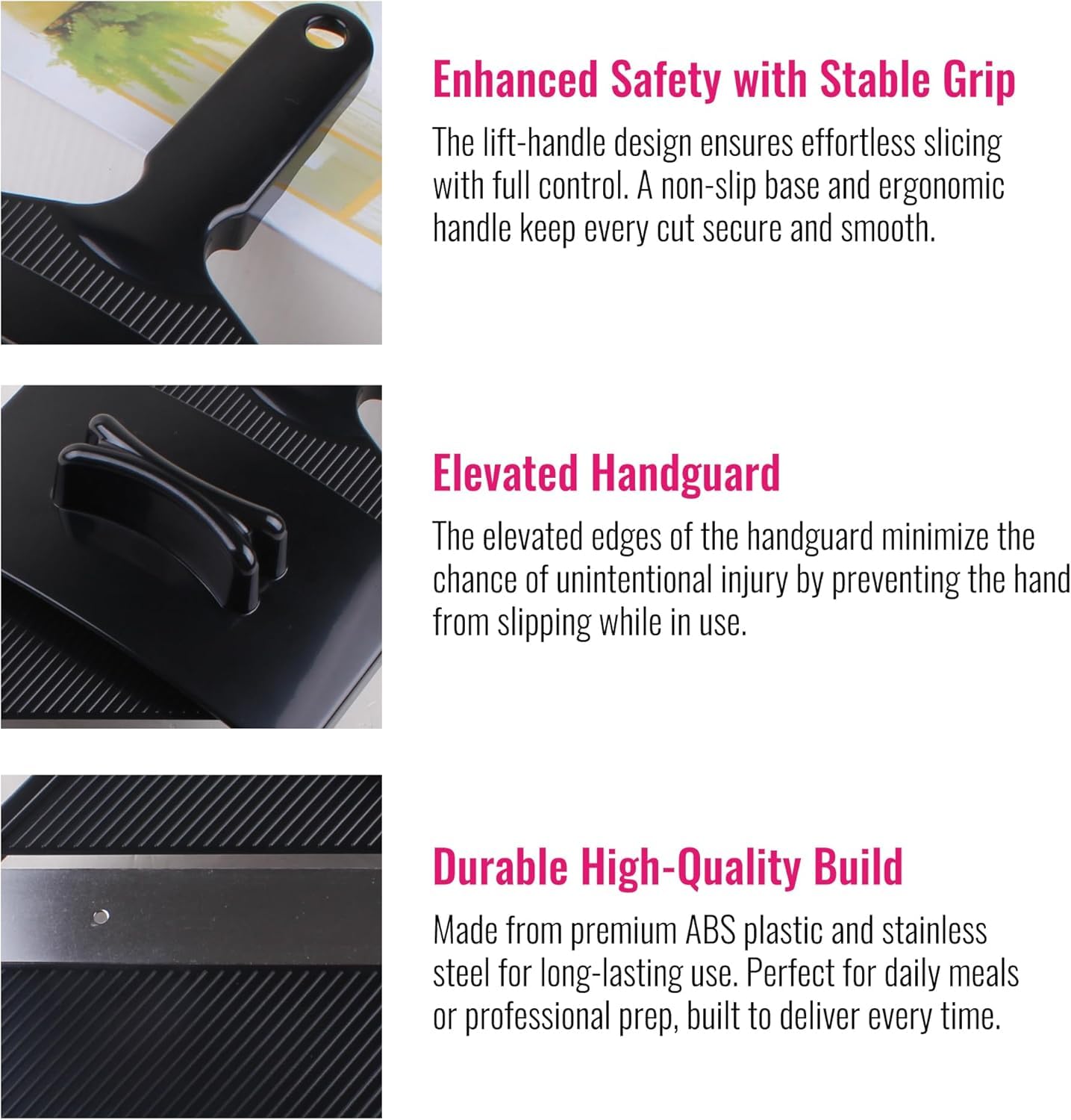 Cabbage Slicer Shredder with Stainless Steel Blade, Professional Coleslaw Sauerkraut Cutter, Ultra-Thin Julienne Slicer for Kitchen