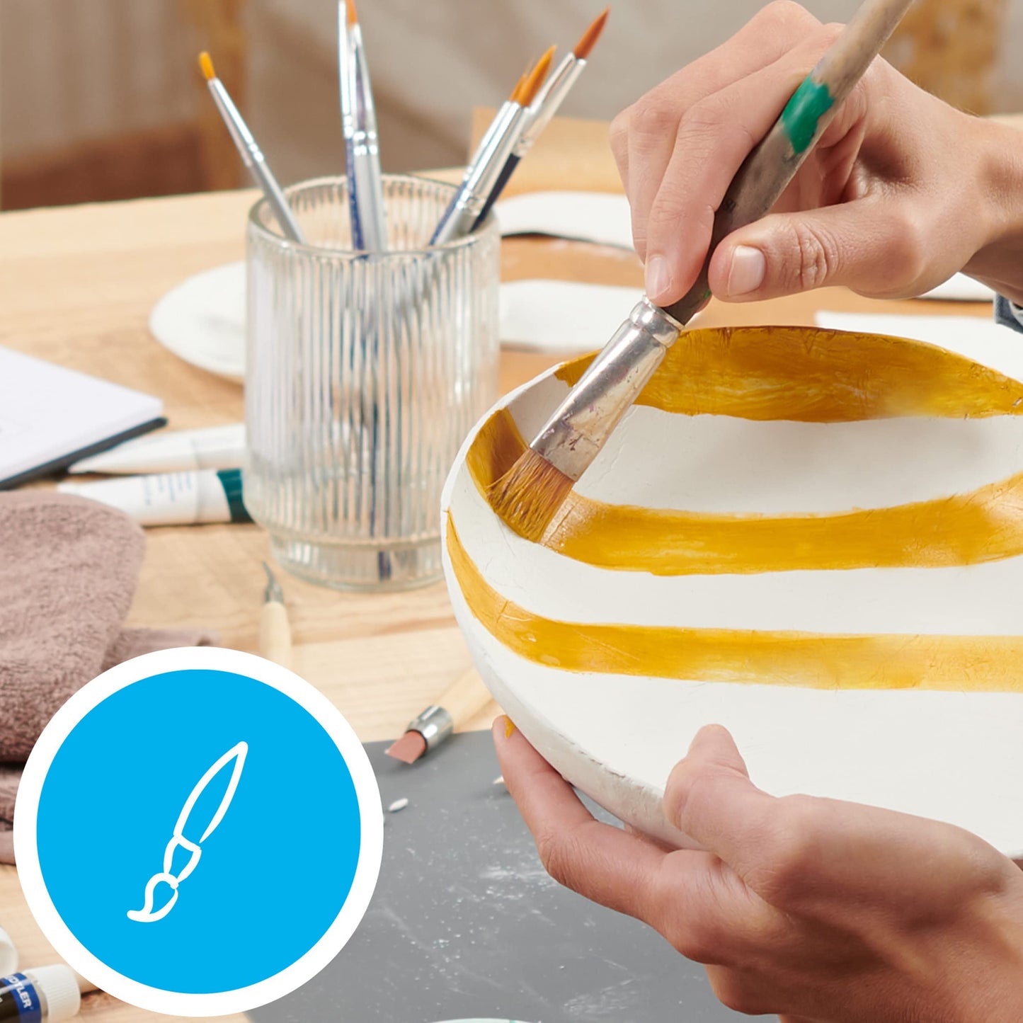 STAEDTLER FIMOair: Air-Dry Modeling Clay, 1 kg, 2.2 lbs - White, Sculpting and Pottery, Ready and Easy to Use, Ideal for Adult Arts and Crafts