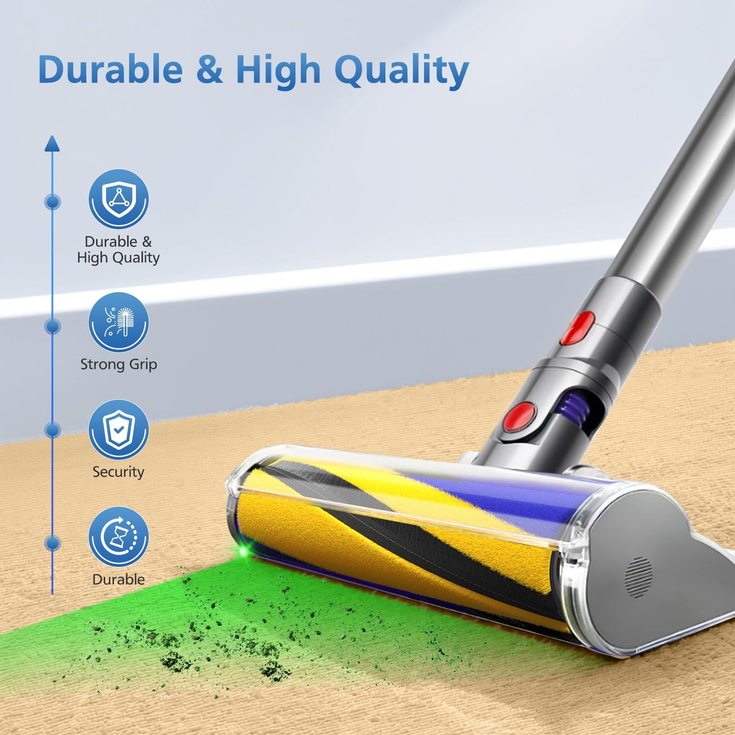 Brush Roller Replacement Compatible with Dyson V12 V15 Detect Slim Handheld Vacuum Cleaner, Part No.971634-01