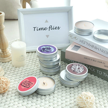 Moretoes 60 Pack Tins, 2Oz Metal Round Tins, Aluminum Tin Cans Containers with Screw Lid for Lotion Bars, Balms, Salve, Spices or Beard Balm