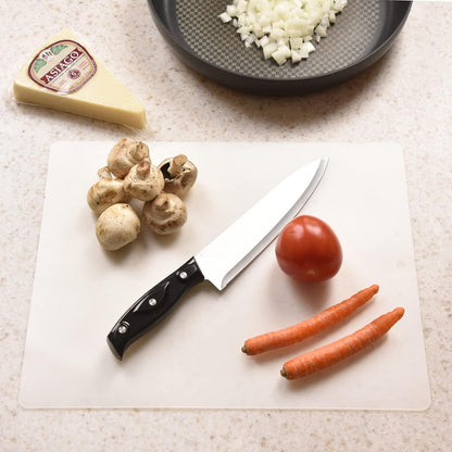 Kitchen Cutting Board | Flexible Chopping Mats | Food Safety | Set of 16 | 12x15” Size | Hanging Hole for Easy Drying