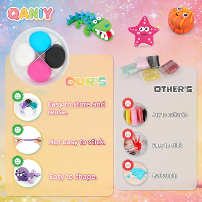 Air Dry Clay for Kids,Modeling Clay Kit,14 Species of Marine Life DIY Molding Clay Art Crafts Set,Ultra Light & Soft,Safe Non-Toxic,Toys Gifts for Age 4 5 6 7 8+ Years Old Boys Girls Kids