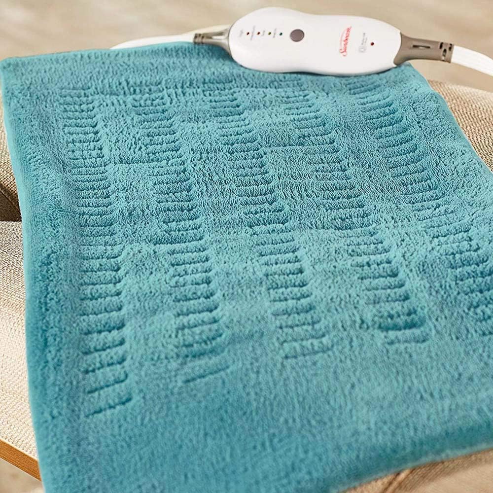 Sunbeam Heating Pad XL for Back, Neck & Shoulder Pain Relief with Auto Shut Off, 12 x 24, Teal