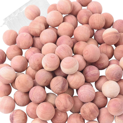 Cedar Blocks for Clothes Storage, 120 Cedar Balls for Effective Clothes Storage
