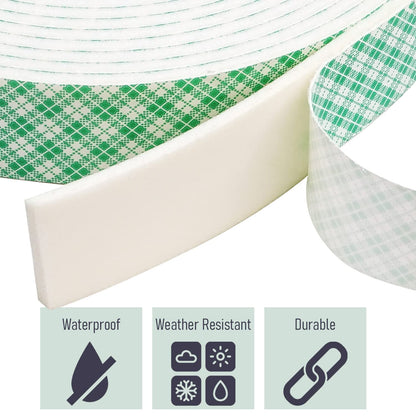 CANOPUS Double Sided Foam Tape for Craft and Card Making Projects, Heavy Duty Adhesive Mounting Tape 4026 (1in x 10ft)