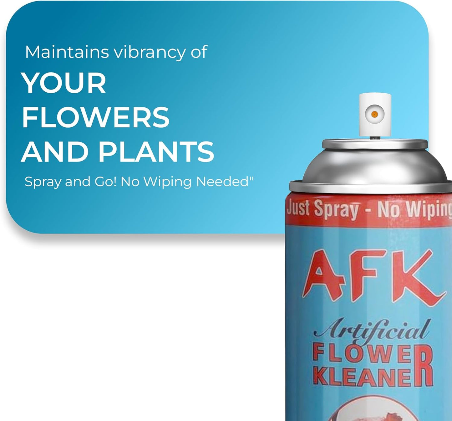 Floral Home Silk Flowers and Plants Aerosol Cleaner Spray - Artificial Plant Cleaner & Leaf Shine Spray for Indoor