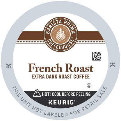 Barista Prima Coffeehouse Dark Roast Extra Bold K-Cup for Keurig Brewers, French Roast Coffee,96 Count