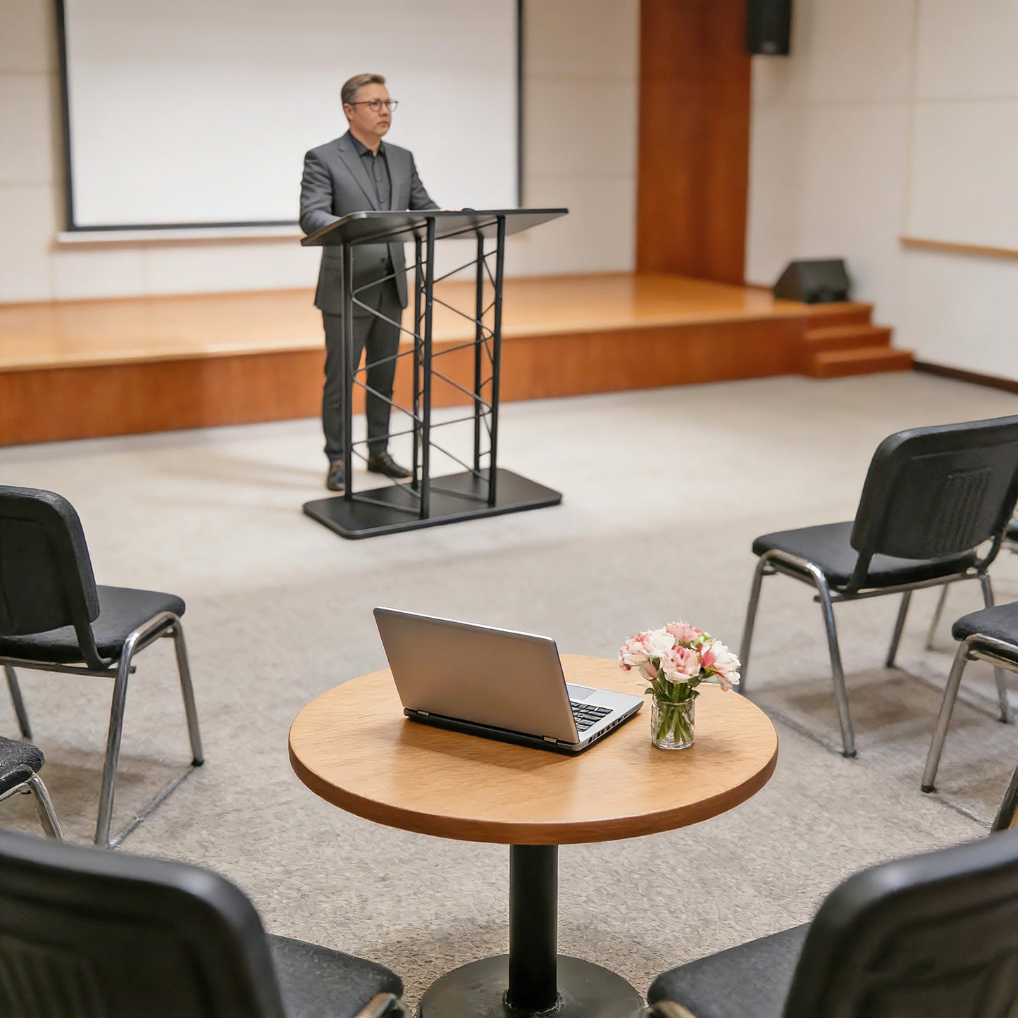 FixtureDisplays® Metal Truss Podium Double Width Modern Design 13137 13137