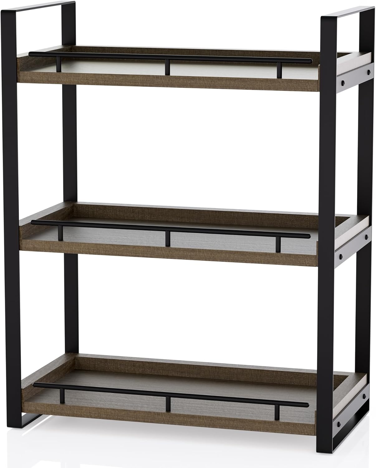 Counter 3 Countertop Bathroom Organizer, Tier Wood Shelf for Vanity, Skincare, Makeup, Kitchen Coffee and Sink Storage