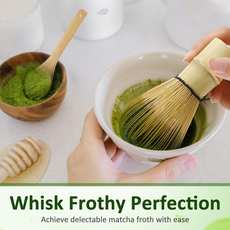 LemonRoad 12 Pcs Matcha Whisk Bulk 100 Prong Bamboo Whisk for Matcha Powder Traditional Japanese Chasen Handcrafted Organic Bamboo Stirrer Mixer Brush Authentic Ceremonial Tea Preparation Starter